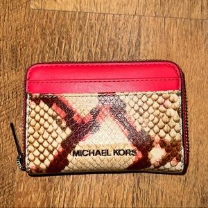 Michael Kors Card Case Zip Wallet